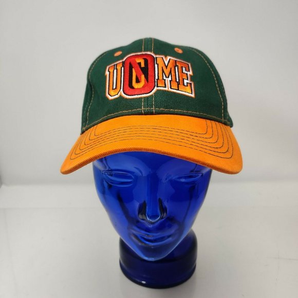 WWE UCME HLR Green Orange Never Give Up Hat Cap Baseball Snapback - Picture 4 of 6